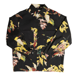LEMAIRE Floral Pyjama Shirt In Black - CNTRBND