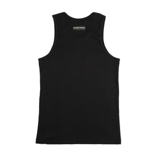 
                
                    Load image into Gallery viewer, Marine Serre Organic Cotton Fitted Tank In Black - CNTRBND
                
            