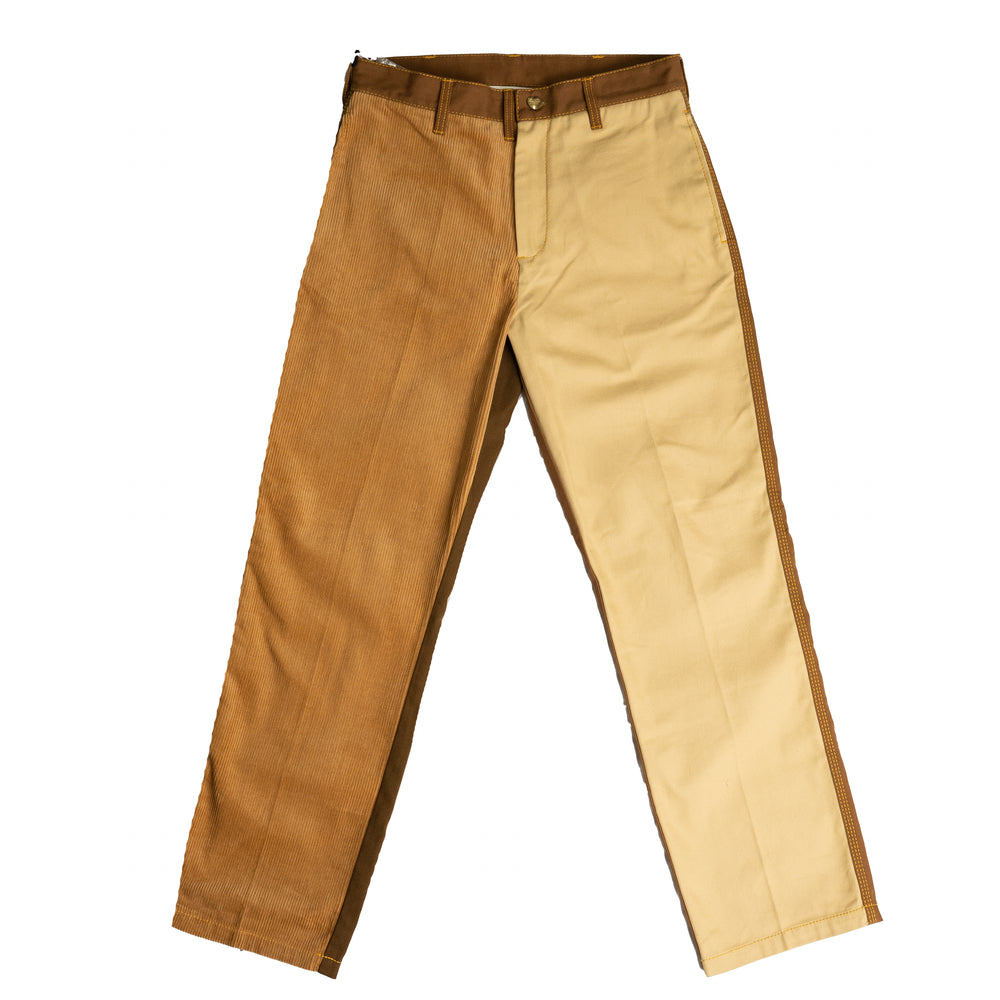 MARNI x Carhartt WIP Half & Half Pants In Beige/Brown - CNTRBND