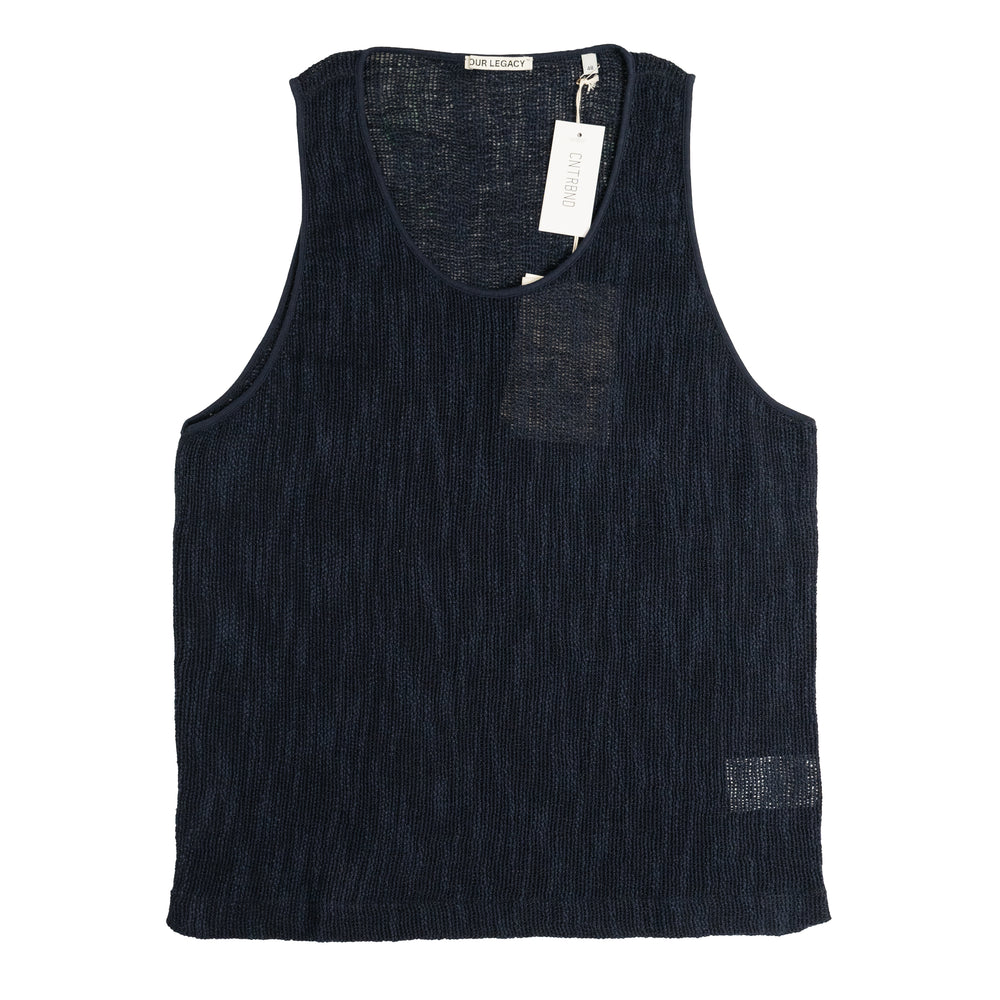 Our Legacy Singlet Top In Navy - CNTRBND