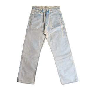 
                
                    Load image into Gallery viewer, Our Legacy Third Cut Denim In Foil Blue - CNTRBND
                
            