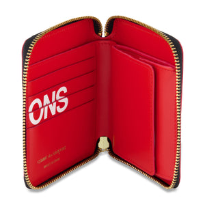 
                
                    Load image into Gallery viewer, COMME DES GARCONS Big Logo Short Full Zip Wallet In Red - CNTRBND
                
            
