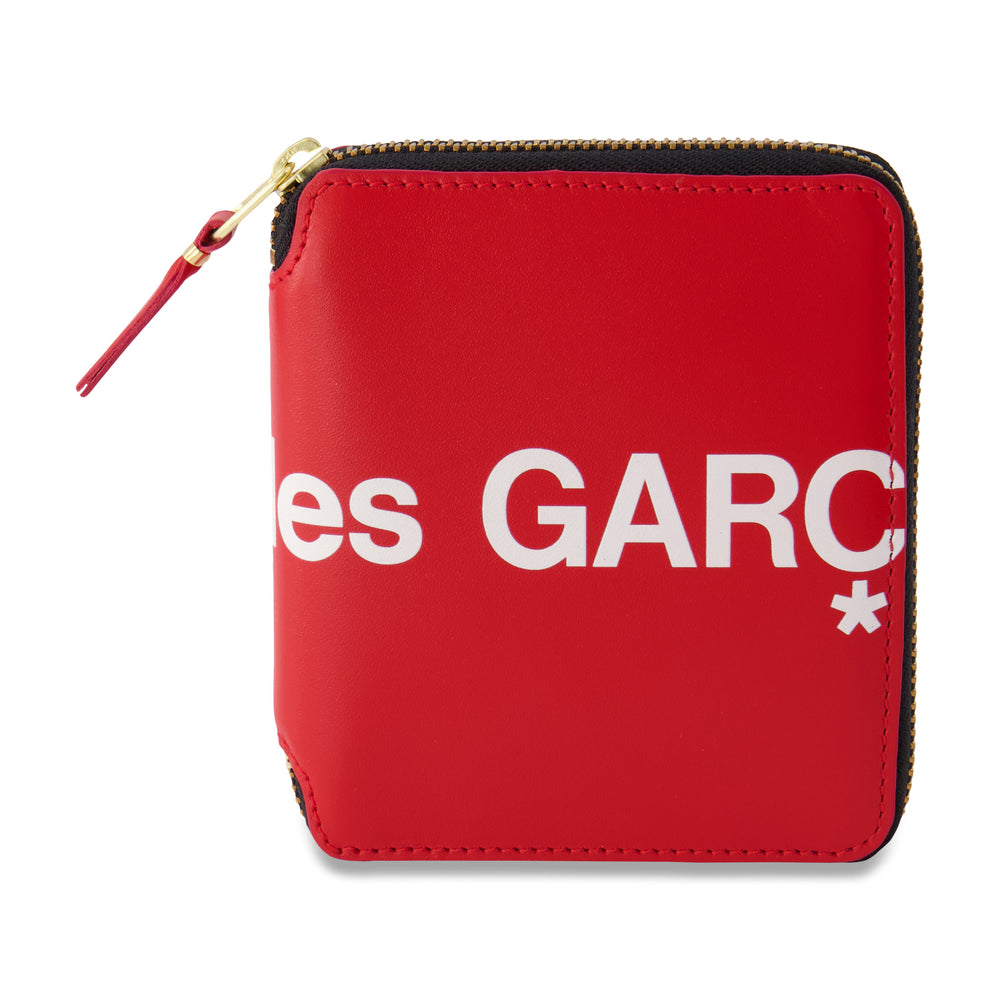 
                
                    Load image into Gallery viewer, Big Logo Short Full Zip Wallet In Red - CNTRBND
                
            