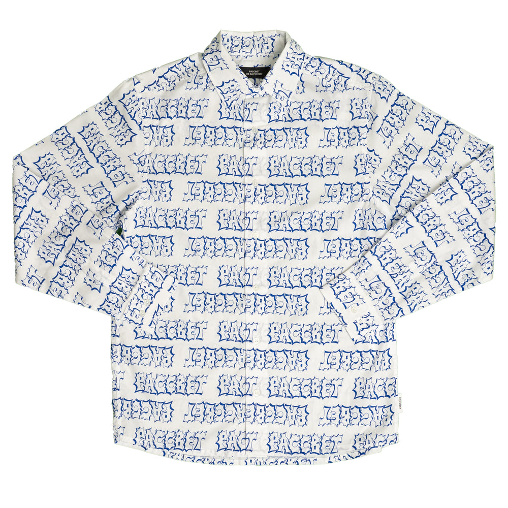 RASSVET Manager Shirt In White/Blue - CNTRBND