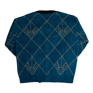 
                
                    Load image into Gallery viewer, RASSVET Logo Cardigan In Blue - CNTRBND
                
            