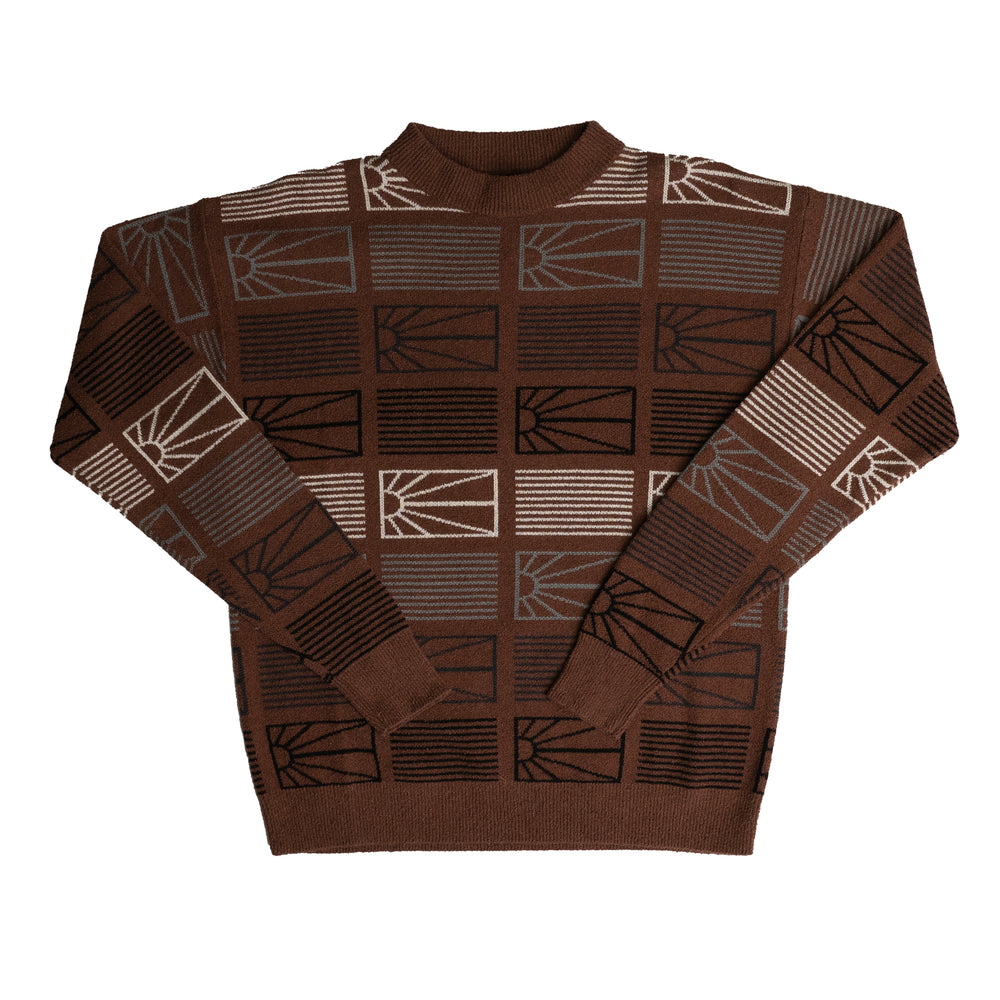 
                
                    Load image into Gallery viewer, RASSVET Logo Sweater In Brown - CNTRBND
                
            