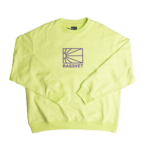 RASSVET Logo Sweatshirt In Lime - CNTRBND