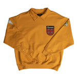 RASSVET Varsity Collared Sweatshirt In Orange - CNTRBND
