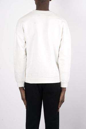Rochambeau Elbow Patch Sweater In White - CNTRBND