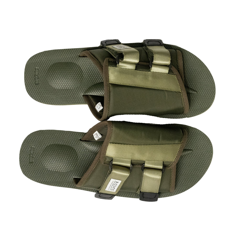 
                
                    Load image into Gallery viewer, SUICOKE KAW-Cab Sandals In Olive - CNTRBND
                
            