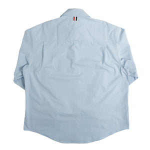 Thom Browne Chenille Flower Oversized Shirt In Blue - CNTRBND