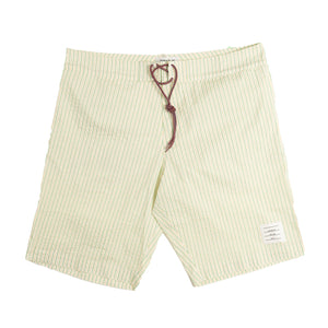 
                
                    Load image into Gallery viewer, Thom Browne Seersucker Board Shorts In Green - CNTRBND
                
            
