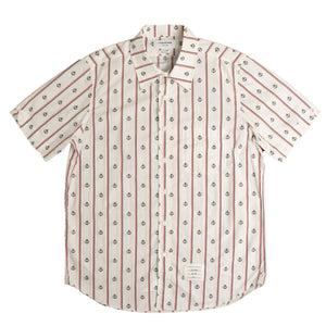 Thom Browne Stripe Anchor S/S Shirt In White - CNTRBND