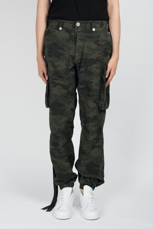 UNRAVEL Cotton Ripstop Cargo Pants In Camo - CNTRBND
