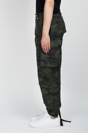 UNRAVEL Cotton Ripstop Cargo Pants In Camo - CNTRBND