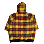 UNDERCOVER Wool Blend Check Hoodie In Yellow - CNTRBND