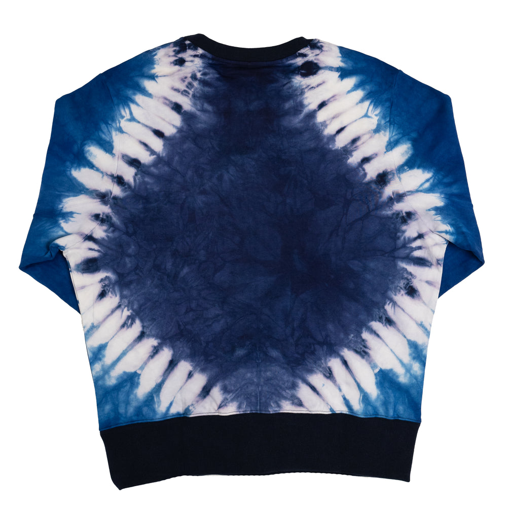 Wales Bonner Tie-Dye Original Sweatshirt In Blue - CNTRBND