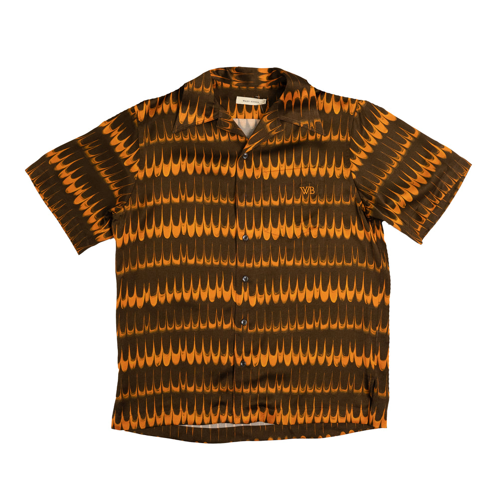Wales Bonner Rhythm Shirt In Brown/Orange - CNTRBND