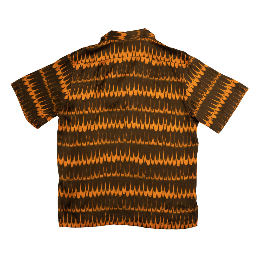 Wales Bonner Rhythm Shirt In Brown/Orange - CNTRBND