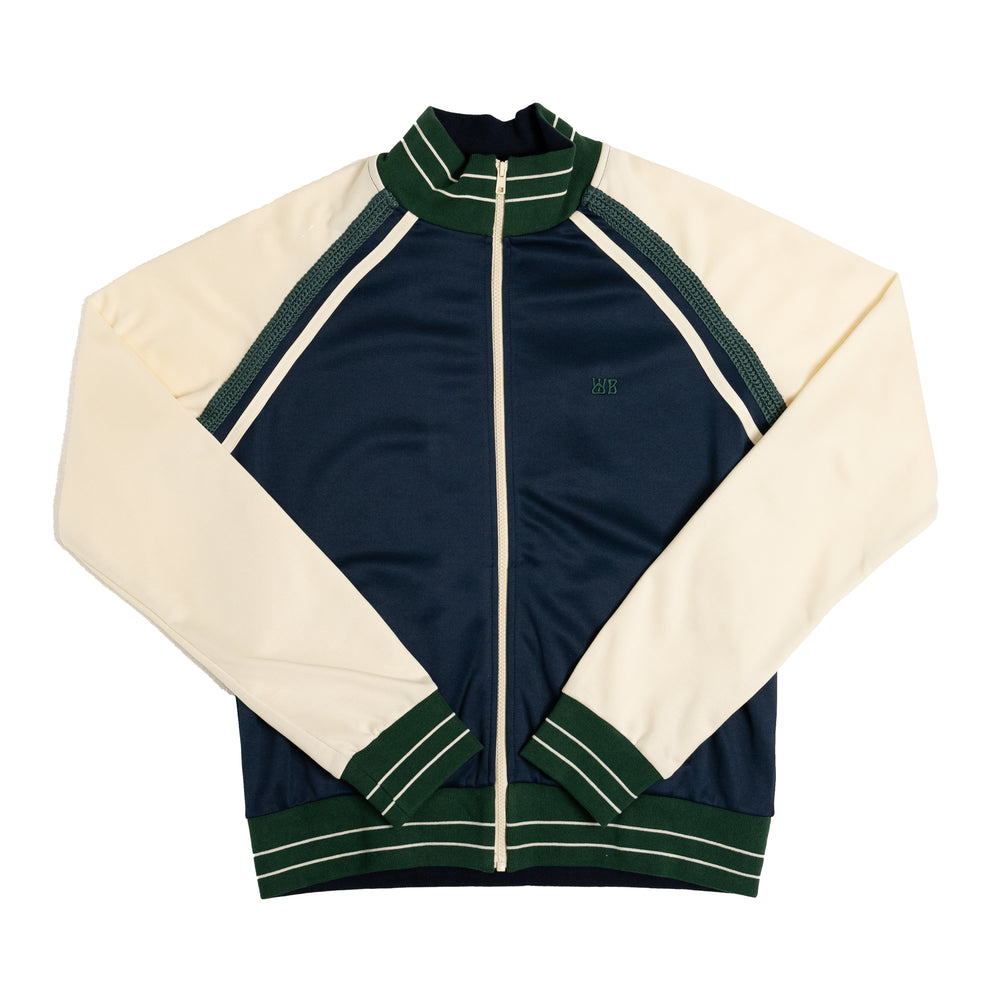 
                
                    Load image into Gallery viewer, Wales Bonner Kola Tracktop In Navy - CNTRBND
                
            