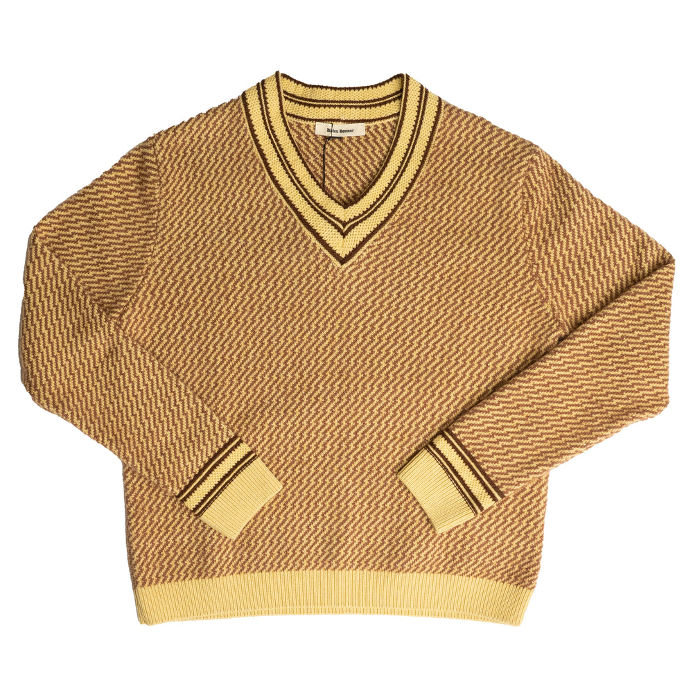 Wales Bonner Clarinet Sweater In Yellow - CNTRBND
