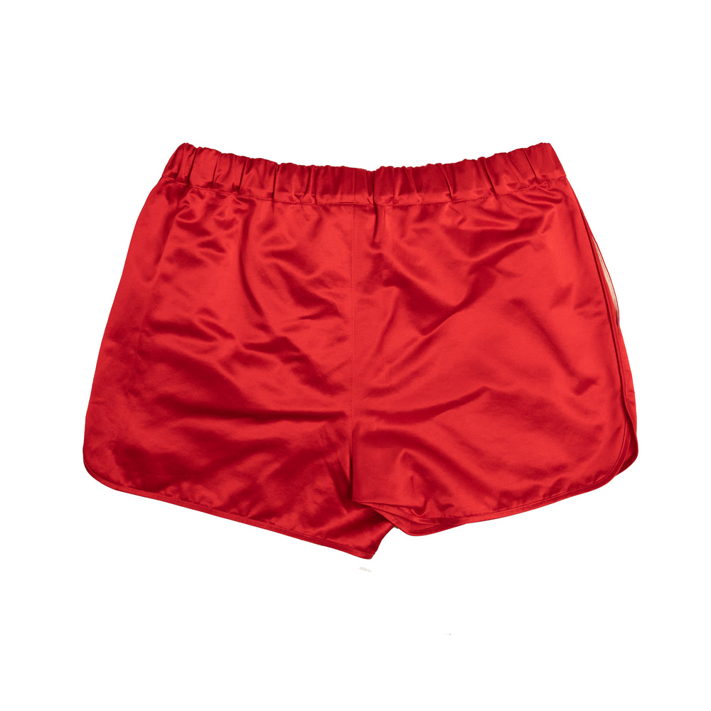 Wales Bonner Cassette Shorts In Red - CNTRBND
