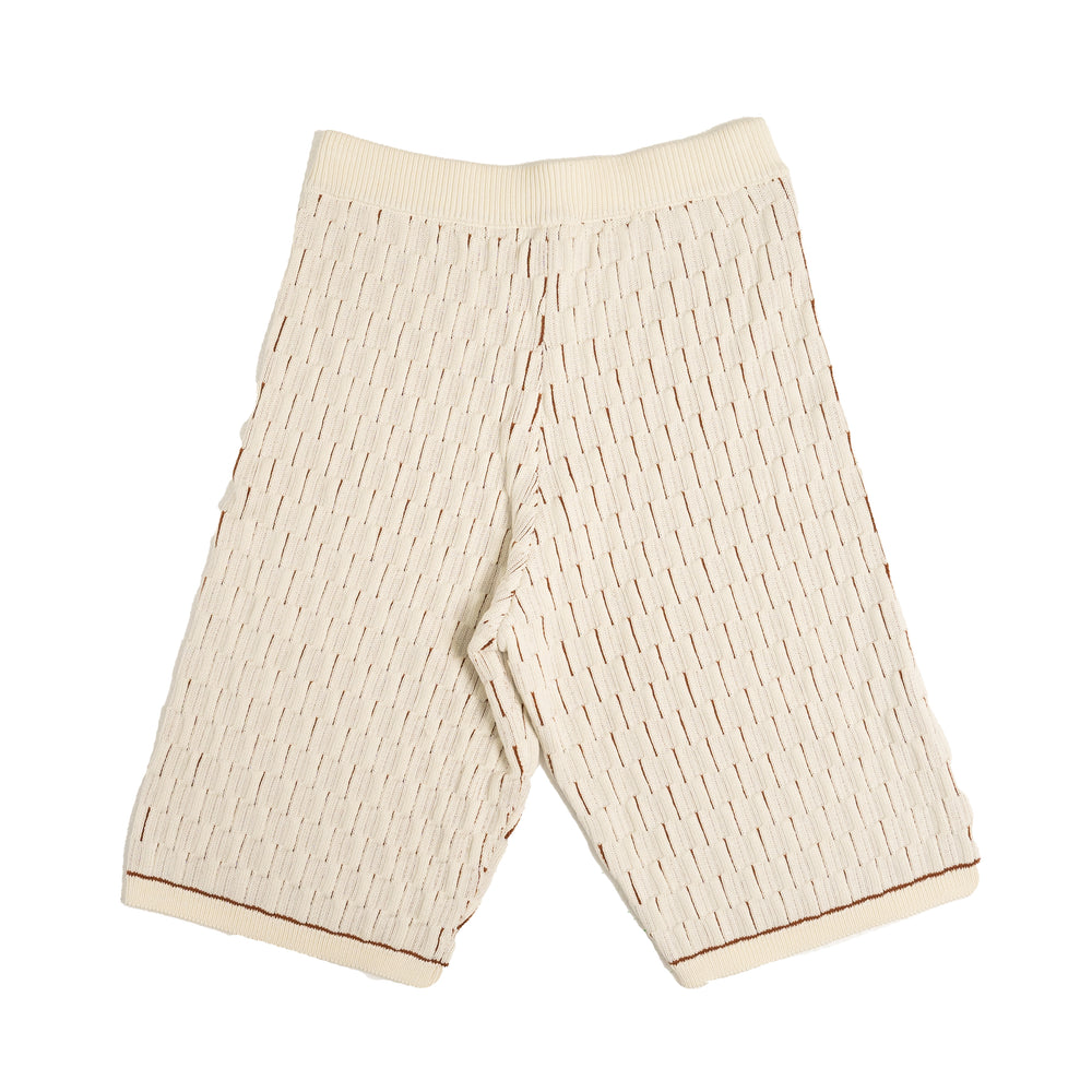 Wales Bonner Rumba Shorts In Ivory - CNTRBND