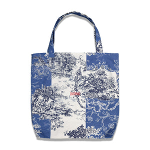 
                
                    Load image into Gallery viewer, CNTRBND Logo Giant Tote In Blue/White (Chinese Lunar Year Edition) - CNTRBND
                
            