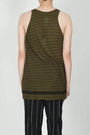 
                
                    Load image into Gallery viewer, Haider Ackermann Haddad Knitted Tanktop In Ivory - CNTRBND
                
            