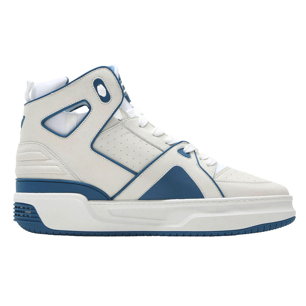 JUST DON Basketball Courtside Hi In White&Teal - CNTRBND