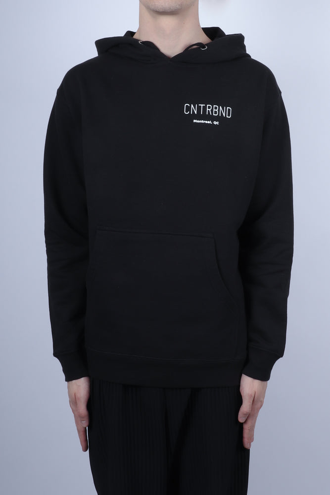 CNTRBND MONTREAL City Hoodie In Black - CNTRBND