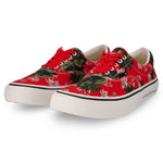 UNDERCOVER Floral Low Cut Shoes In Red - CNTRBND