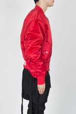 UNRAVEL Explicit NYL Chop Over Bomber In Red - CNTRBND